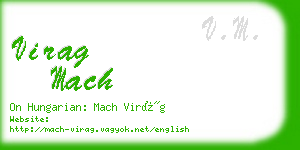 virag mach business card